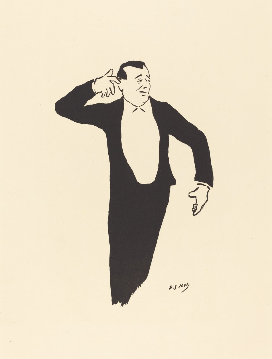 Zpěvák od Henri Gabriel Ibels