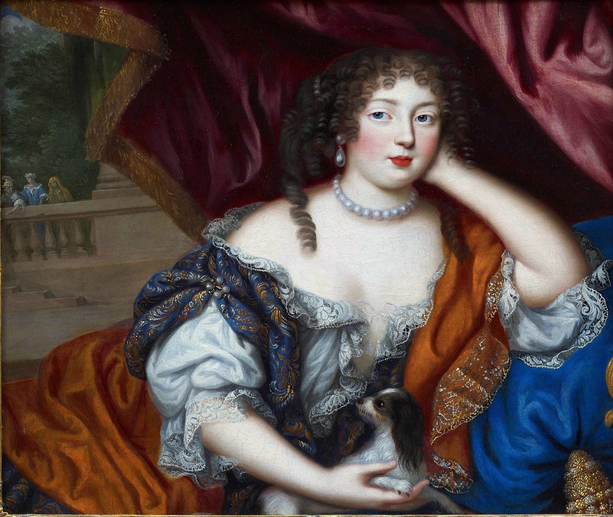 Baroko: Portrét Louise Renée de Penancoet de Kerouaille, vévodkyně z Portsmouthu (1649-1734) par Henri Gascar (Gascard, Gascars) (1635-1701). Olej na plátně, 70x83. Soukromá sbírka od Henri Gascar