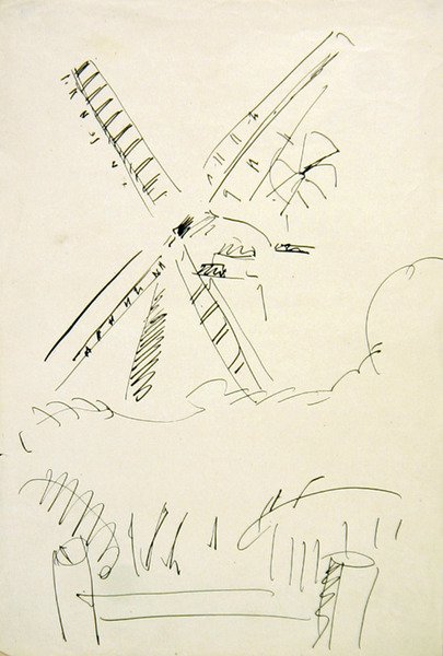 Větrný mlýn od Henri Gaudier Brzeska