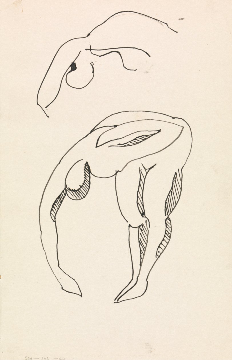 Sklánějící se postava od Henri Gaudier Brzeska