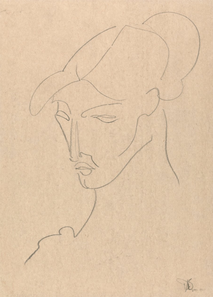 Portrét ženy od Henri Gaudier Brzeska