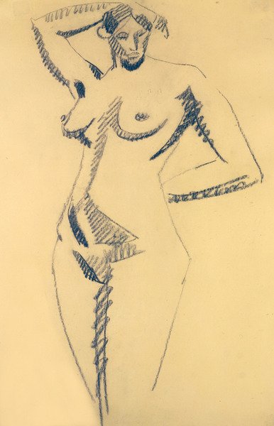 Sochařský ženský akt od Henri Gaudier Brzeska