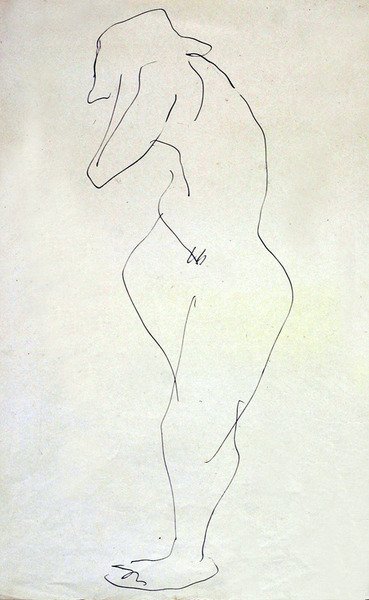 Sophie Nude, odvrací se od Henri Gaudier Brzeska