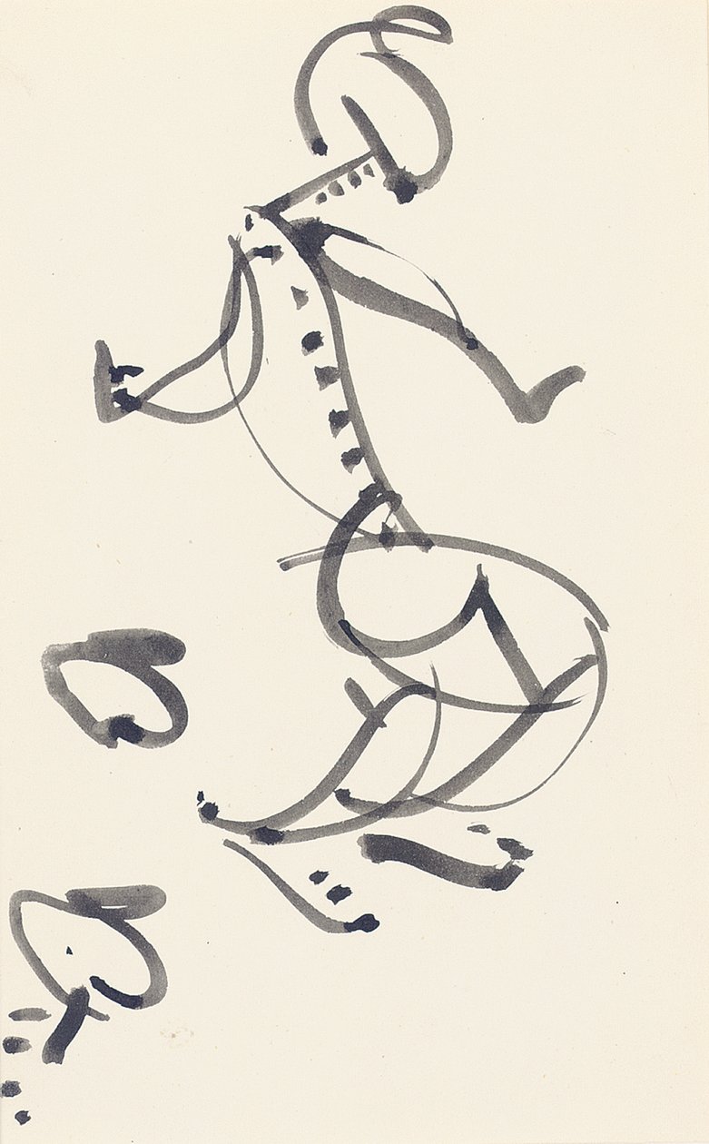 Studie pro "Red Stone Dancer", 1914 od Henri Gaudier Brzeska