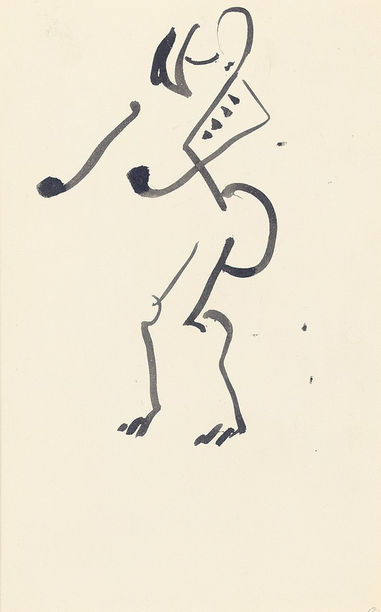 Studie pro "Red Stone Dancer", 1914 od Henri Gaudier Brzeska
