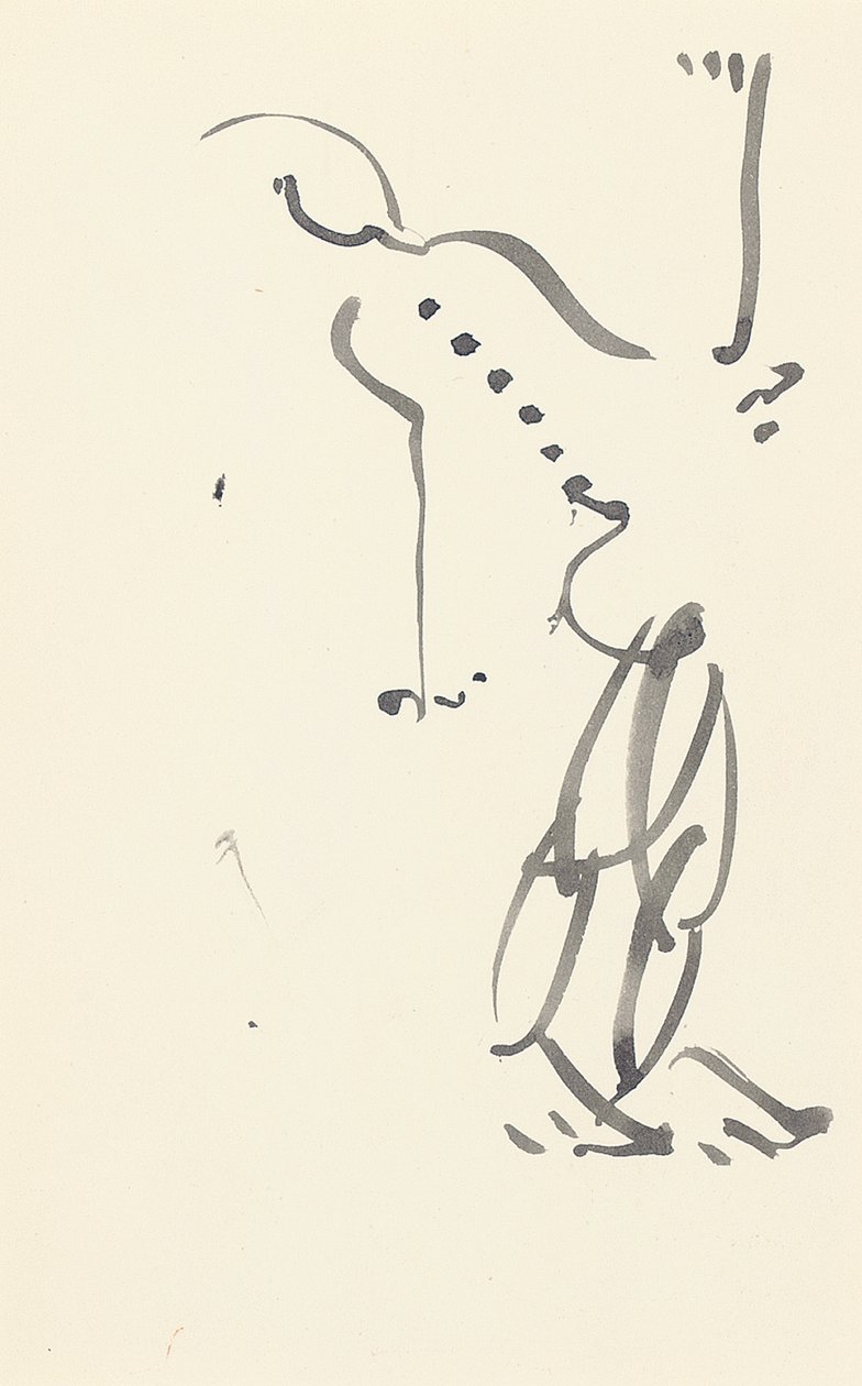Studie pro "Red Stone Dancer", 1914 od Henri Gaudier Brzeska
