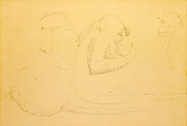 Tři opice od Henri Gaudier Brzeska