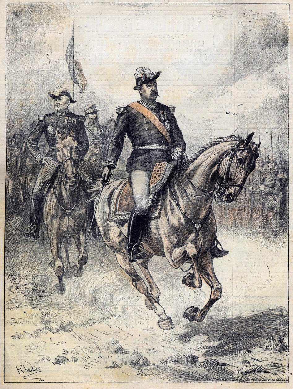Generál Felix Gustave (Felix-Gustave) Saussier (1828-1905) v roce 1892 podle Chartierova akvarelu. od Henri Georges Jacques (after) Chartier