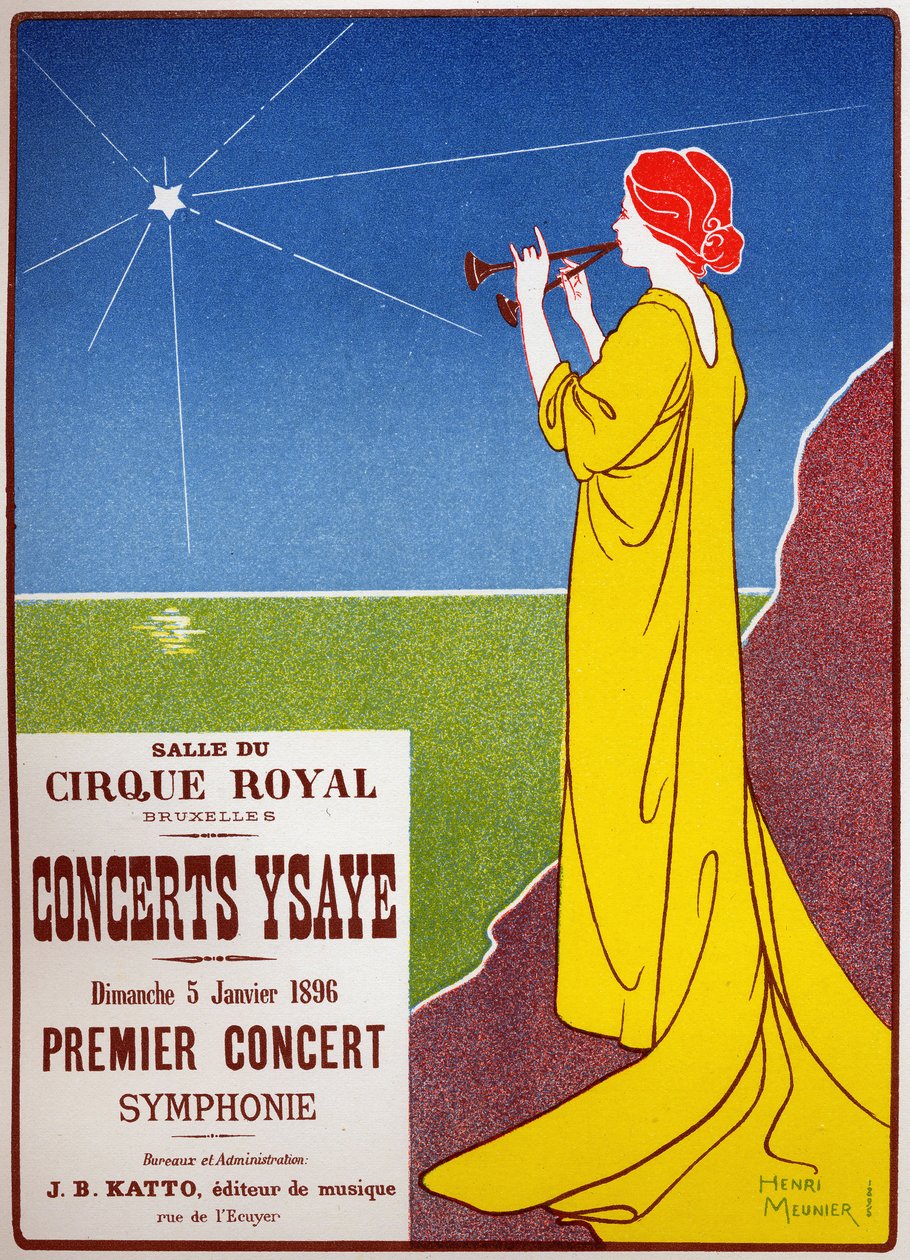 Koncerty Ysaye v královském cirkusu v Bruselu od Henri Georges Jean Isidore Meunier