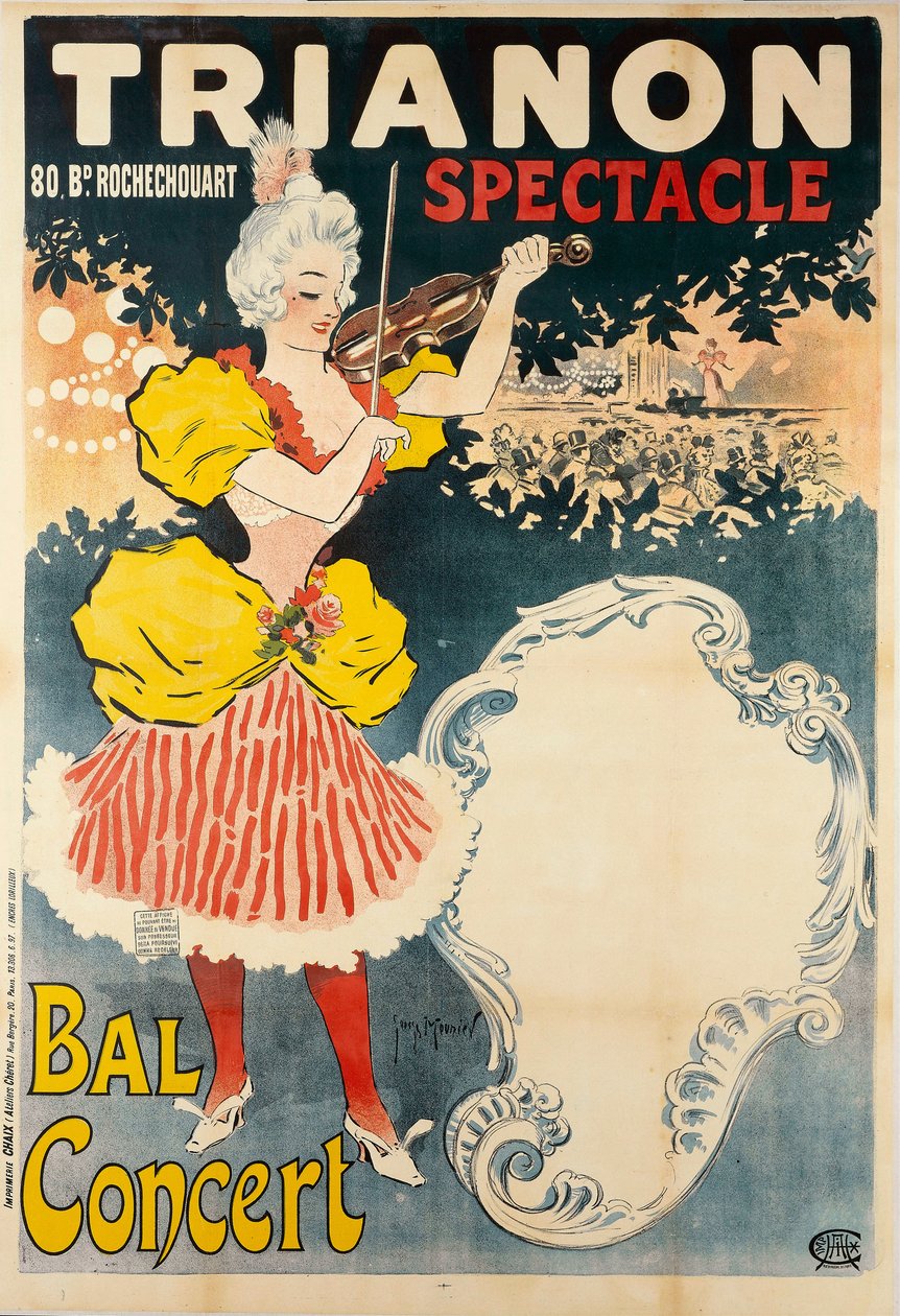 Trianon Spectacle Bal Concert, 1897. od Henri Georges Meunier