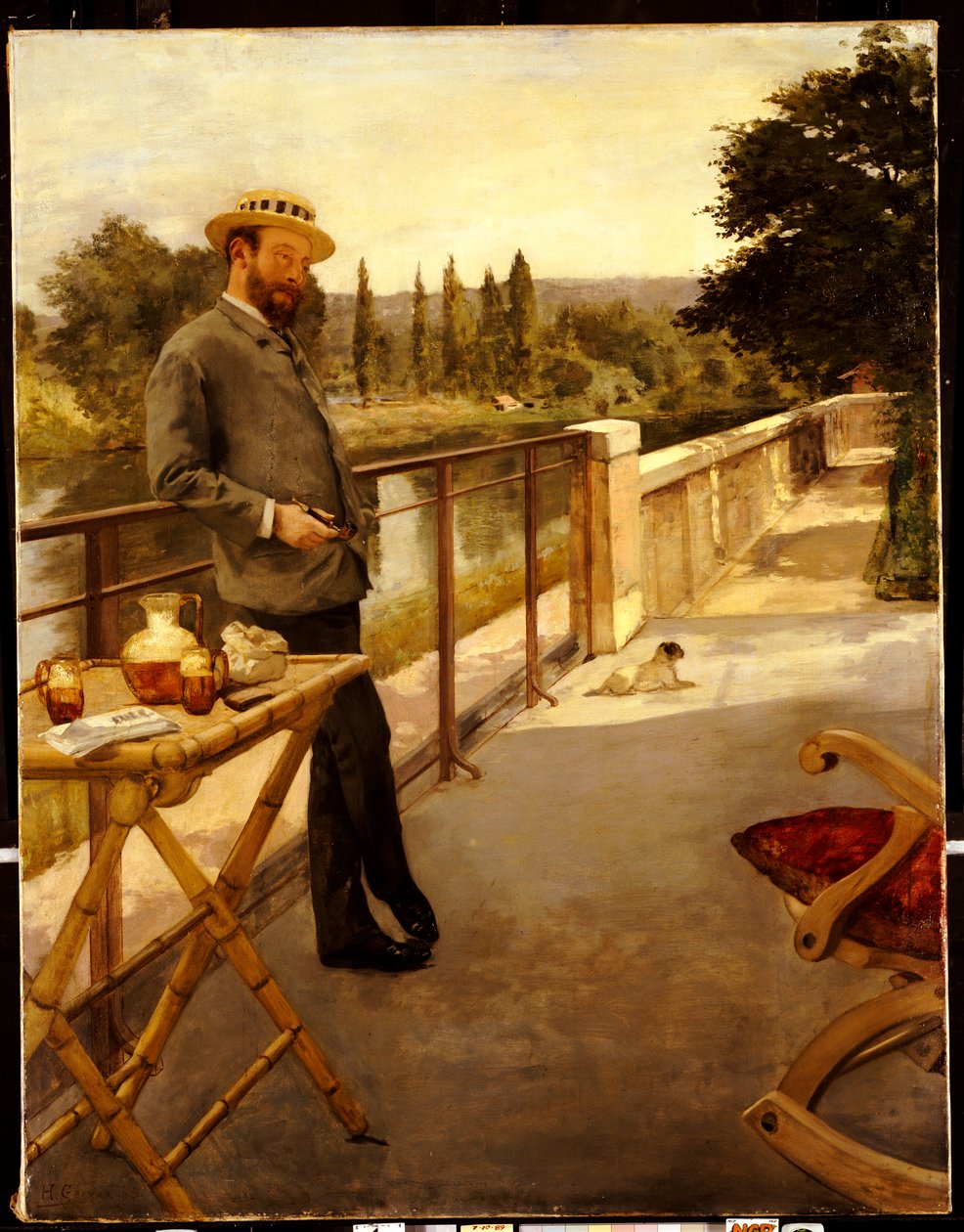 Elegantní muž na terase, 1885 od Henri Gervex