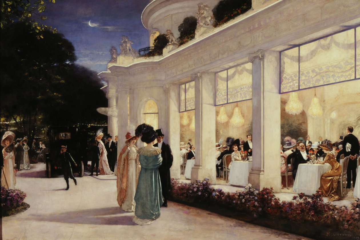 Večer v Pré-Catelan od Henri Gervex