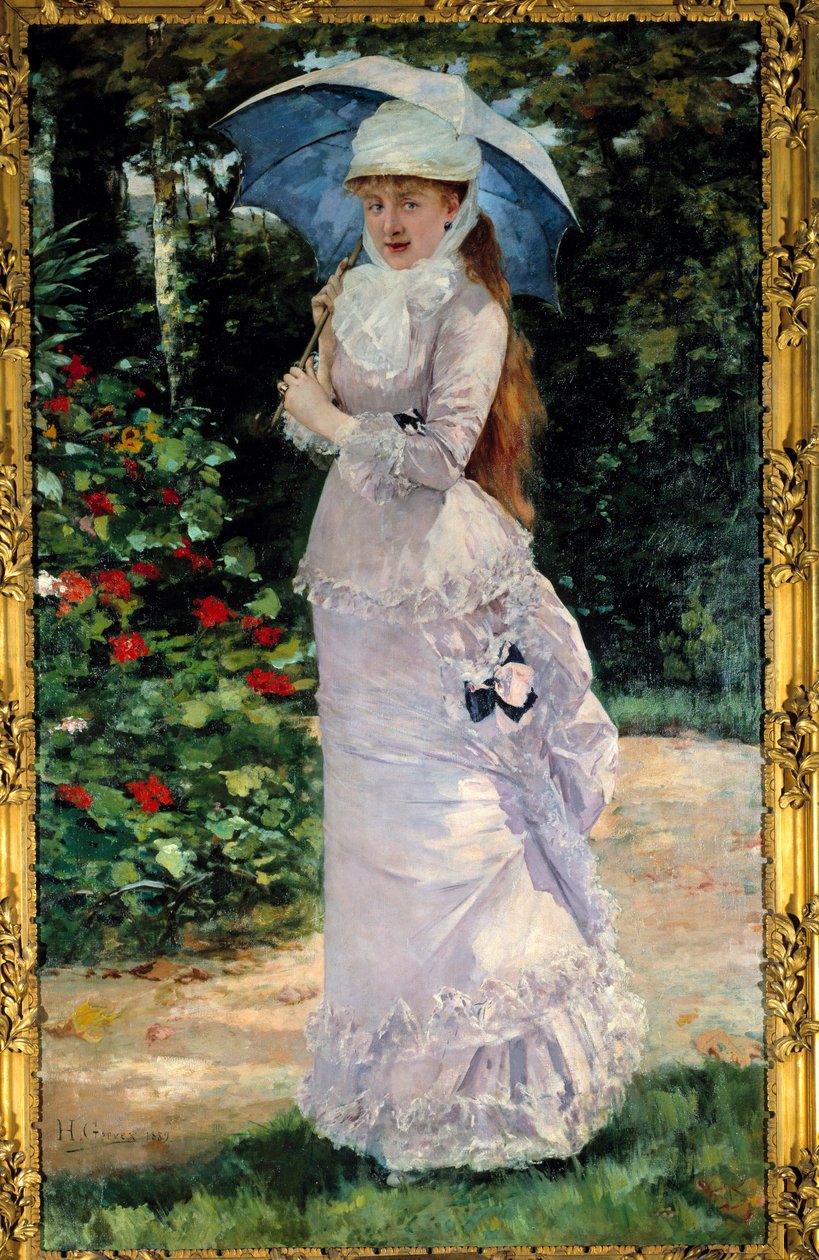 Portrét Madame Valtesse de la Bigne (1861-1910), kurtizány, která sloužila jako model pro Nanu. Obraz Henriho Gervexe (1852-1929) od Henri Gervex