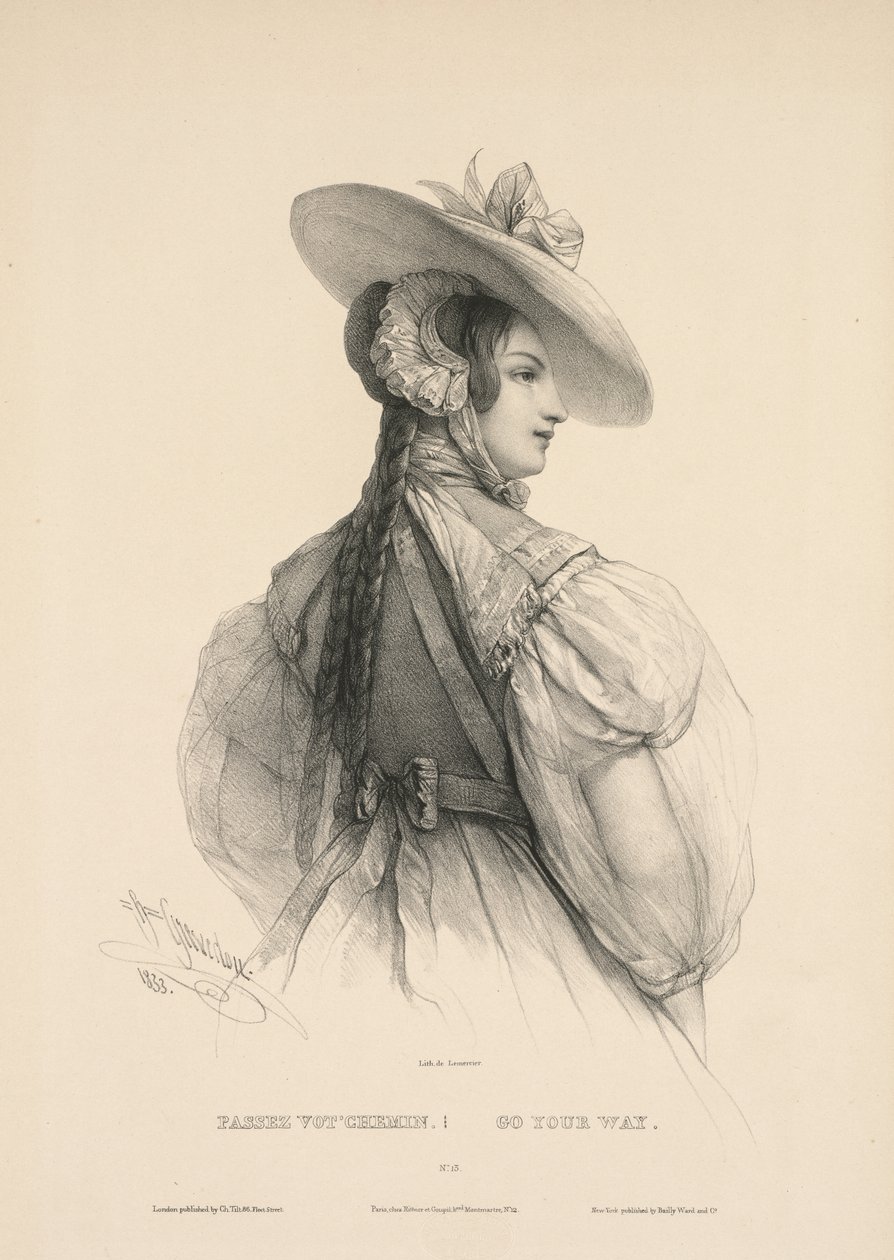 Jdi svou cestou Pass Your Way, 1833. od Henri Grevedon