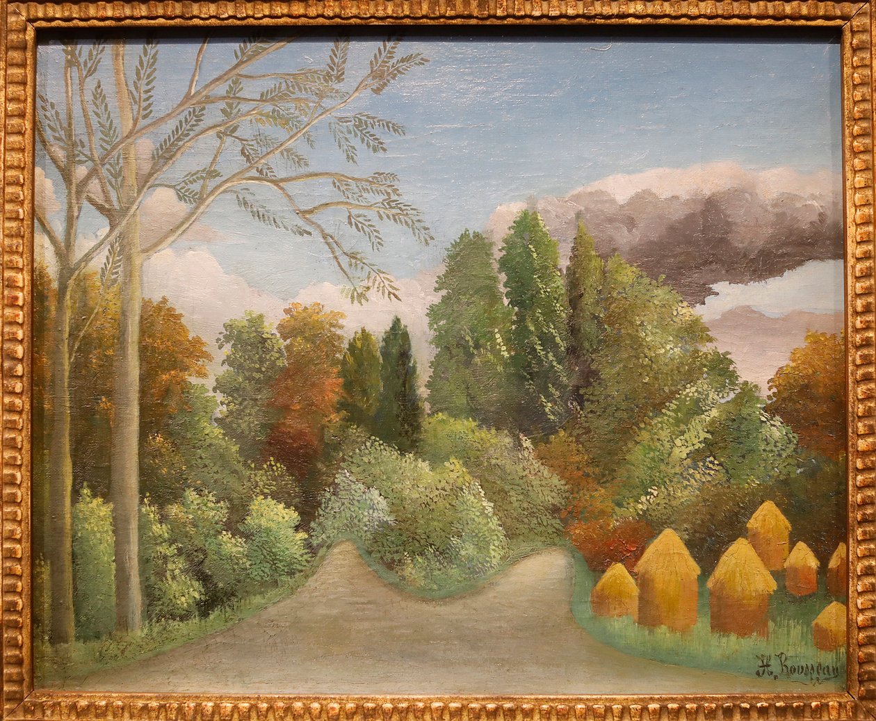 Břeh řeky Oise od Henri J.F. Rousseau