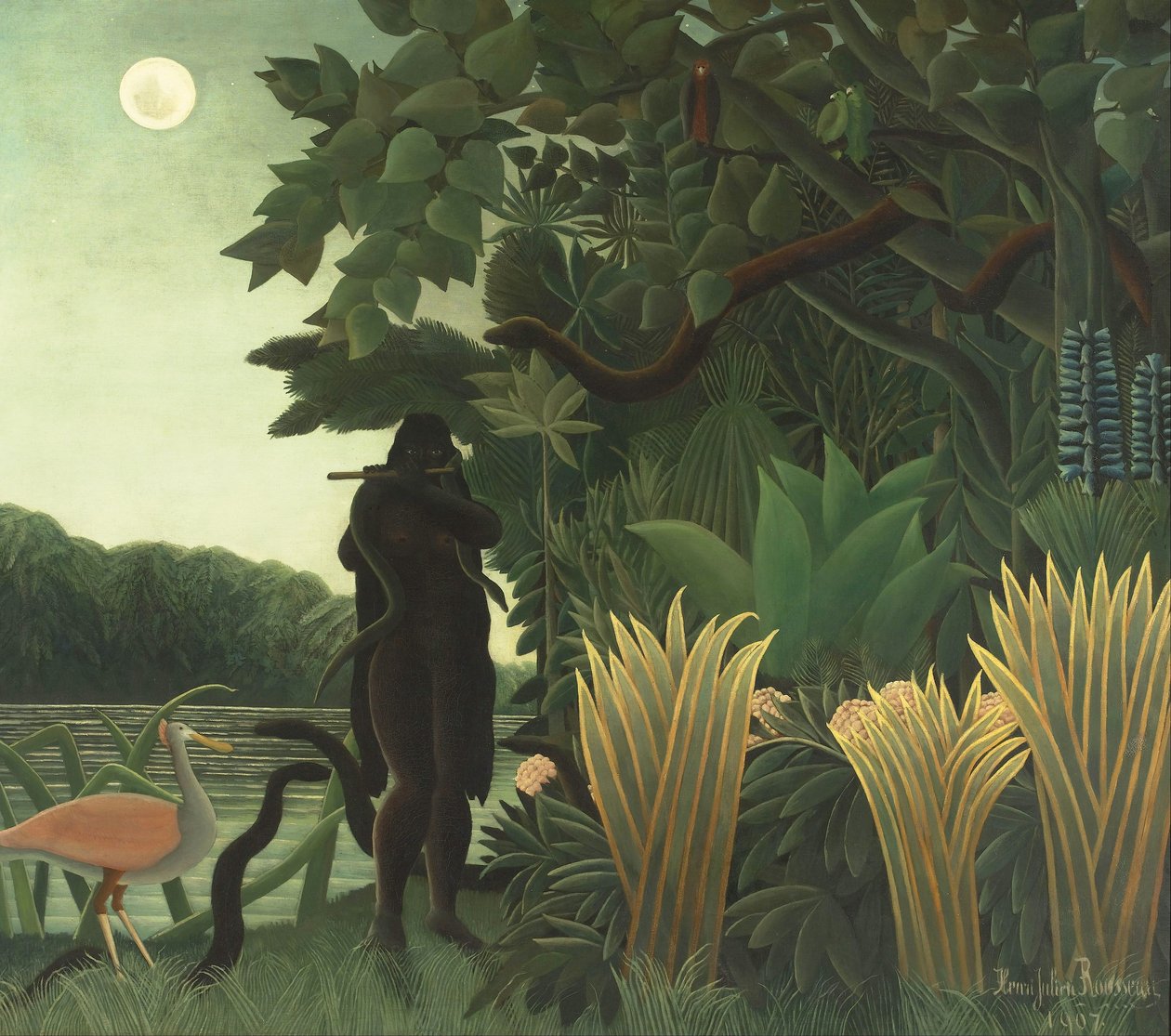 Zaklínač hadů od Henri J.F. Rousseau