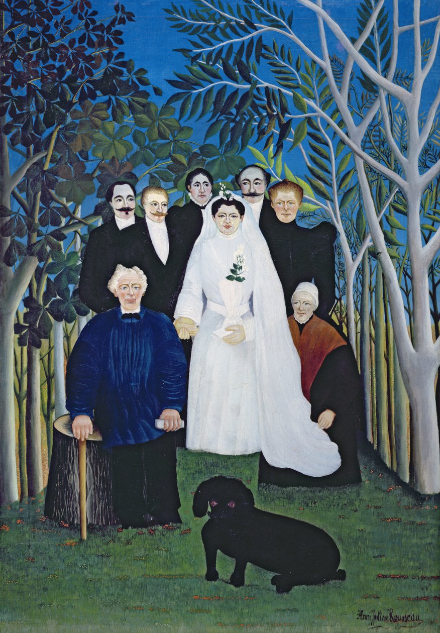 Svatební hostina, kolem roku 1905 (olej na plátně) od Henri J.F. Rousseau