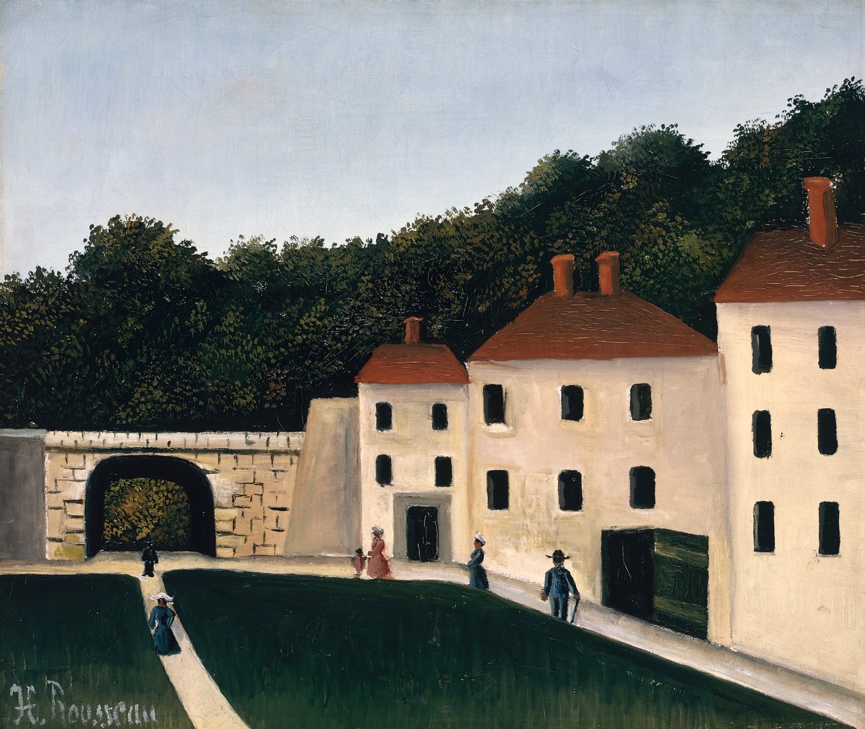 Chodci v parku od Henri J.F. Rousseau