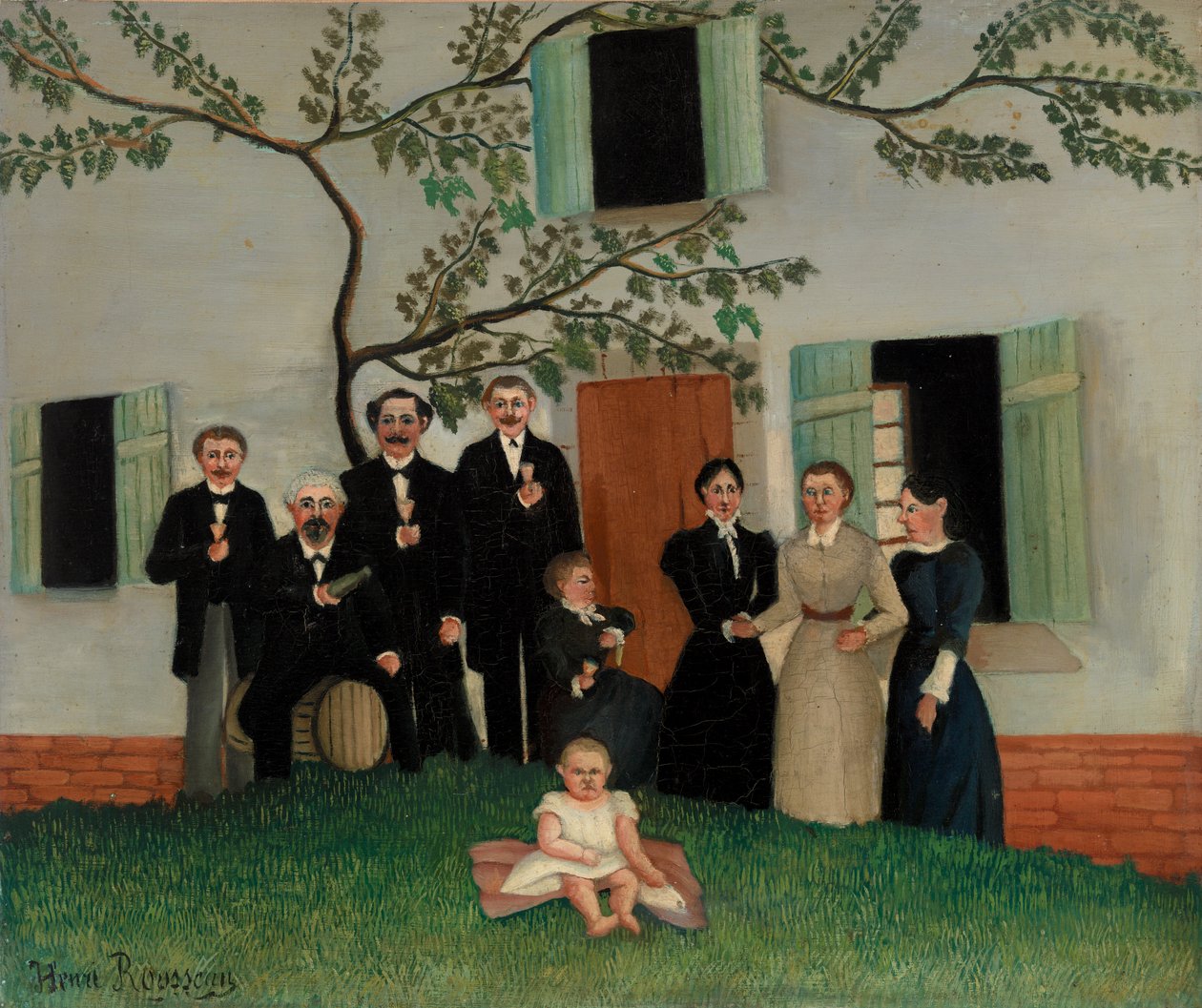 Rodina od Henri J.F. 1844-1910 Rousseau