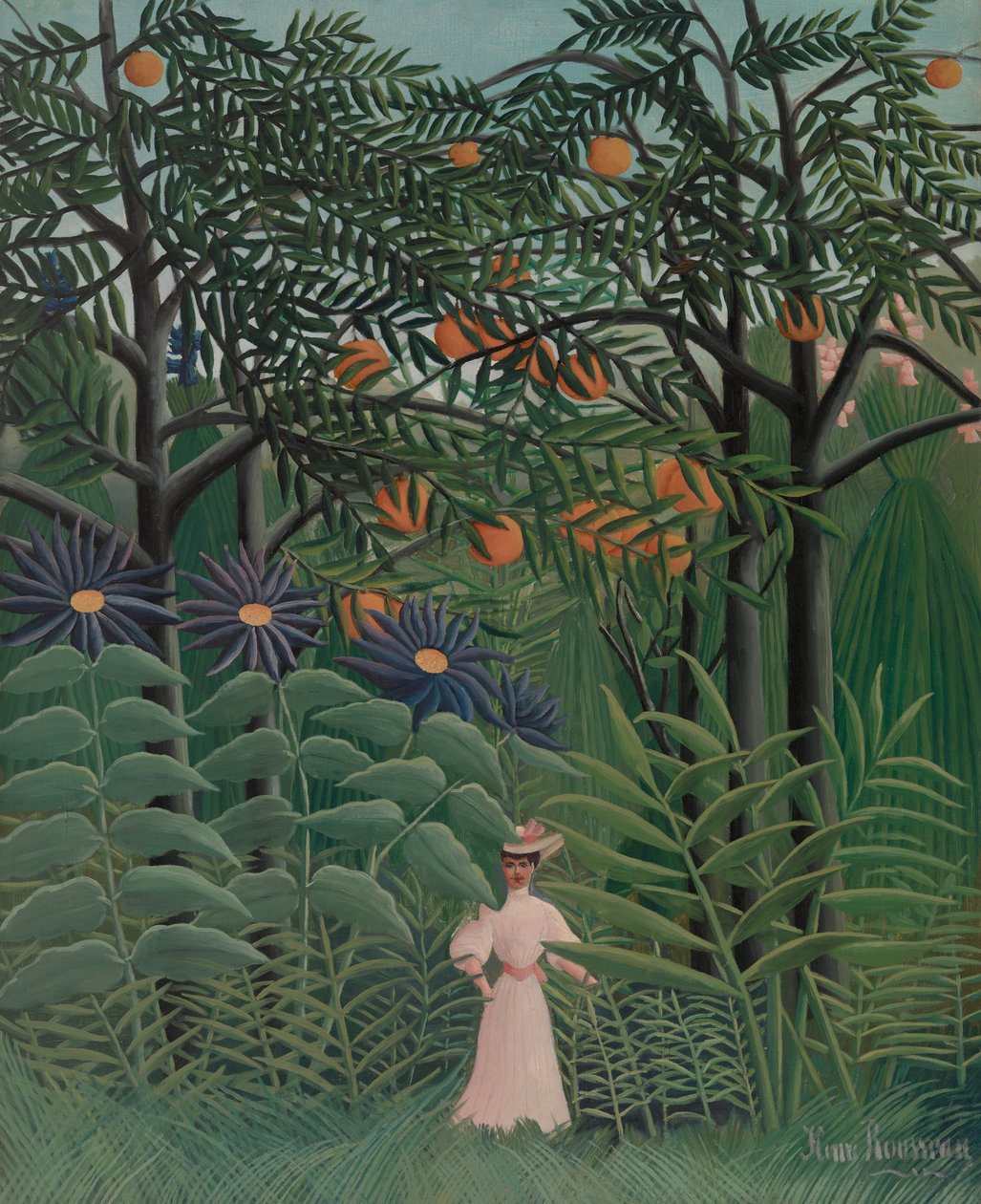 Žena na procházce v exotickém lese, 1905 od Henri J.F. 1844 1910 Rousseau