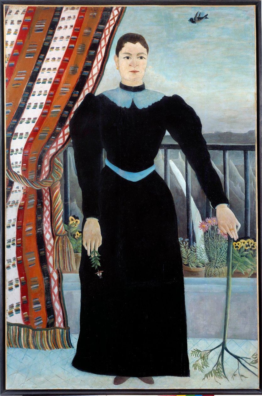 Portrét ženy u okna Malba Henriho Rousseaua dit Le Douanier Rousseau od Henri J.F. Rousseau