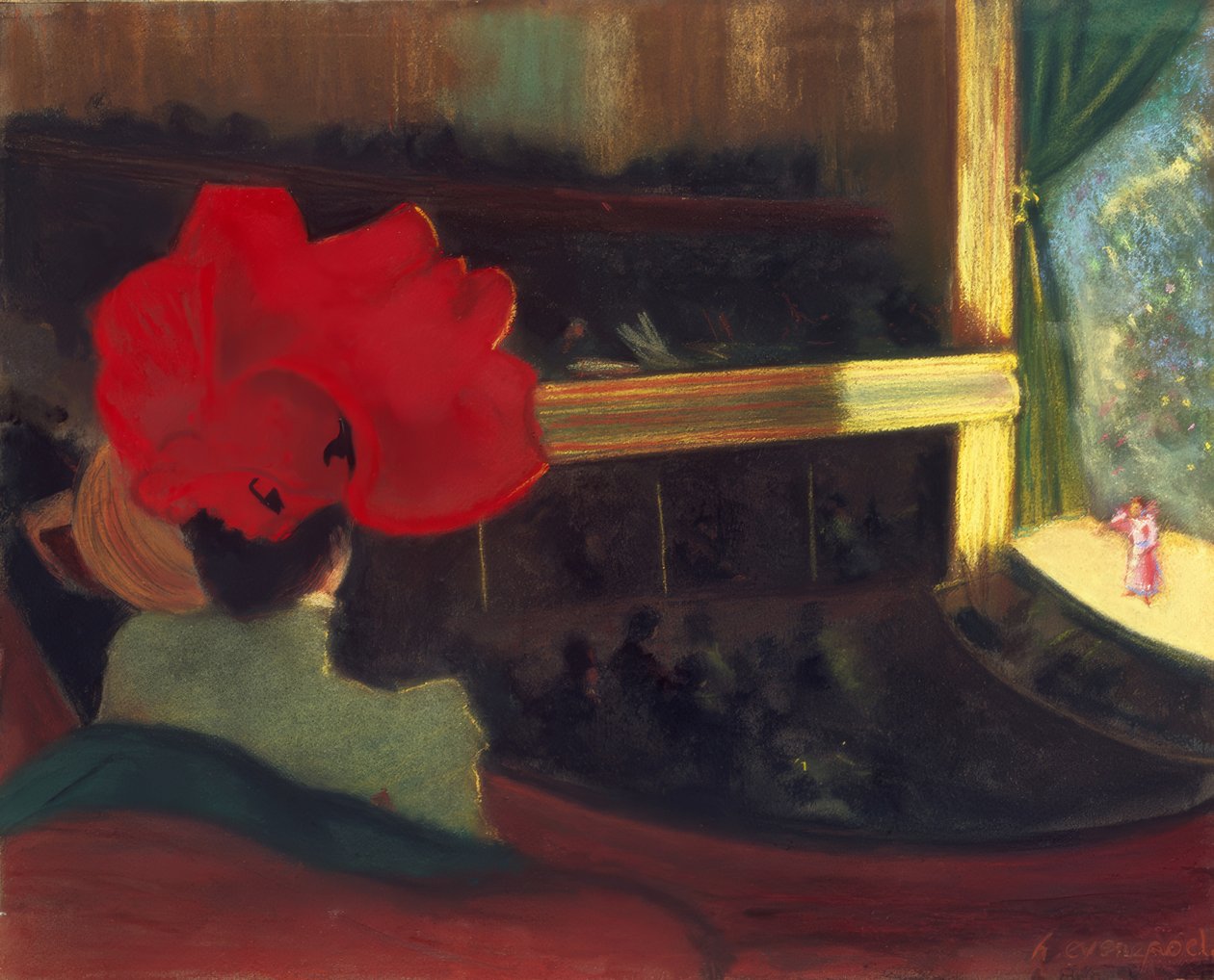 H.Evenepoel, Das Folies Bergere / Pastel od Henri Jacques Edouard Evenepoel