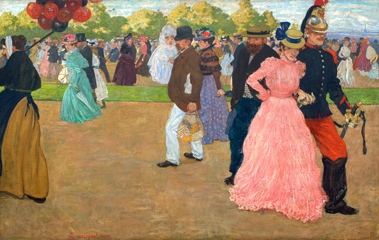 Nedělní procházka Bois de Boulogne od Henri Jacques Edouard Evenepoel