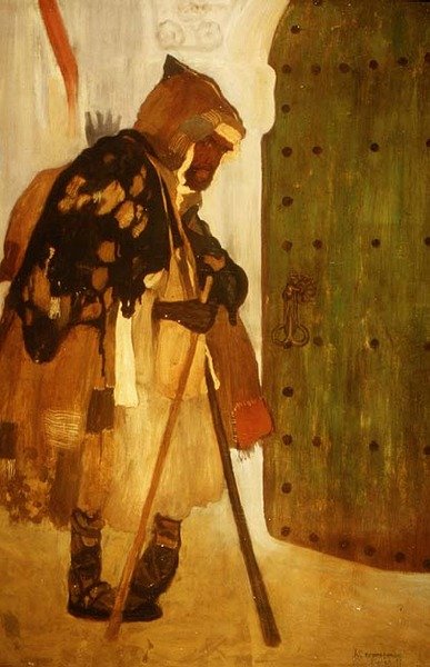 Arabský žebrák od Henri Jacques Edouard Evenepoel