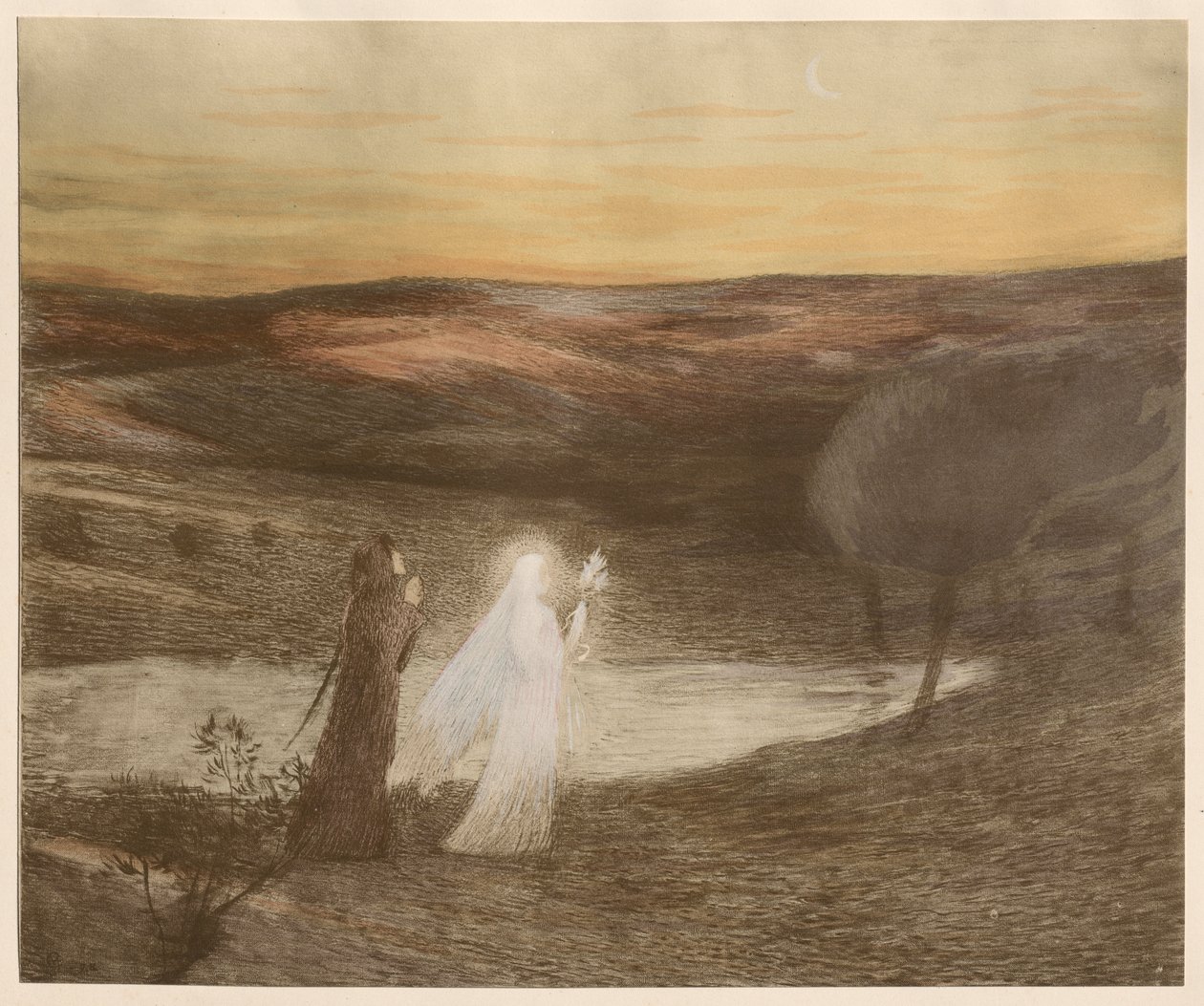 Dante se setkává s Beatrix od Henri Jean Guillaume Martin