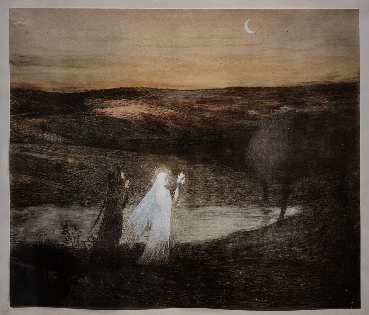 Dante se setkává s Beatricí od Henri Jean Guillaume Martin