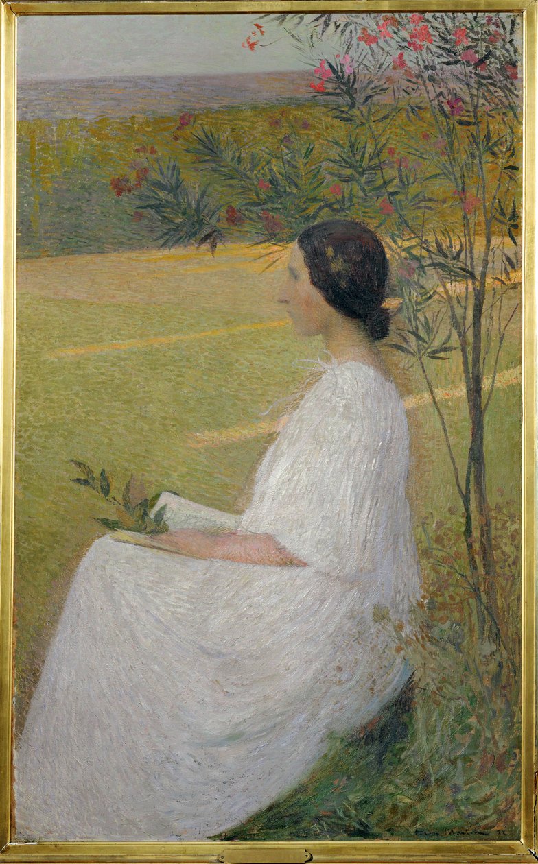 Múza (malba na plátně) od Henri Jean Guillaume Martin