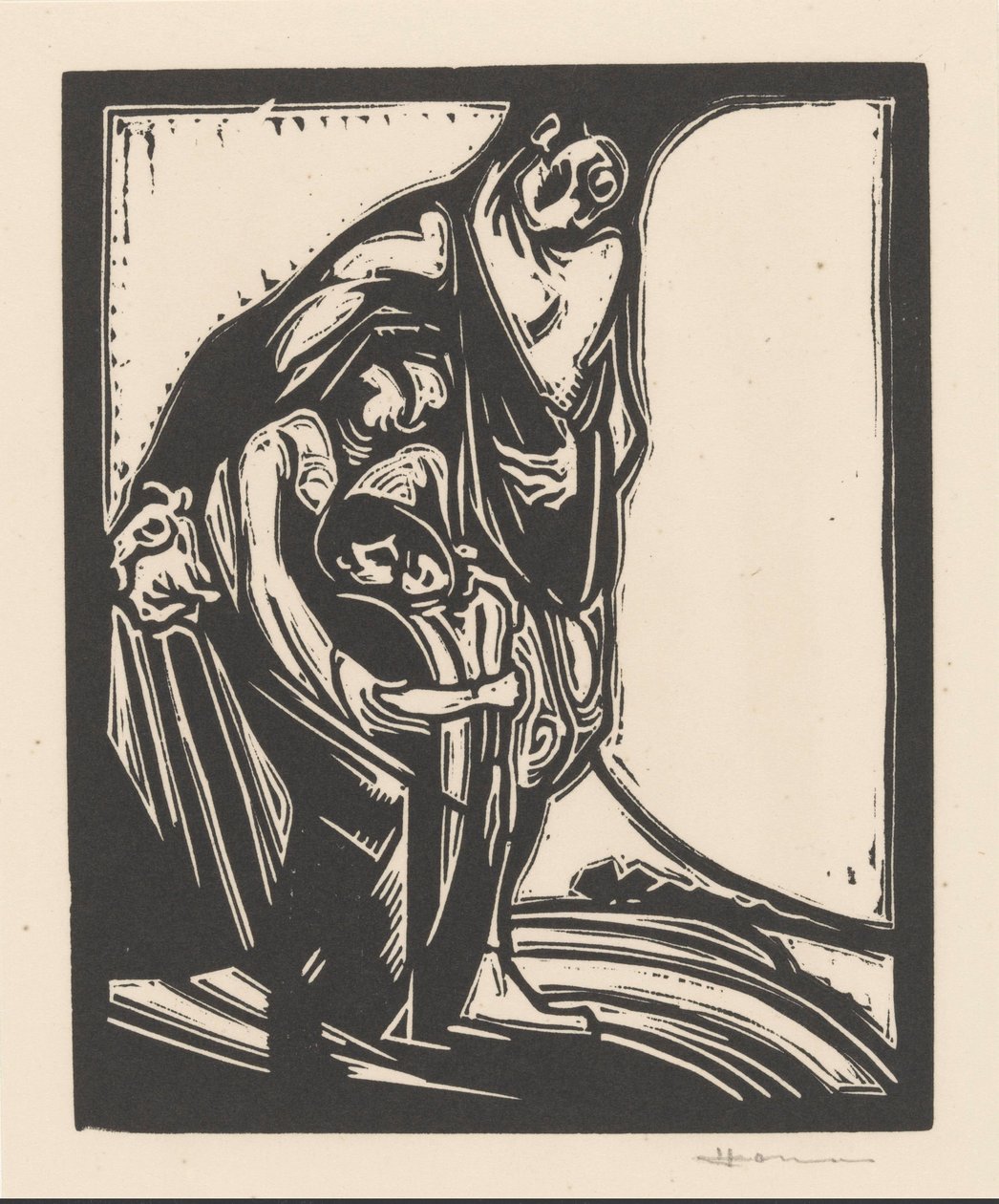 Muž, žena a dítě od Henri Jonas (signed by artist)