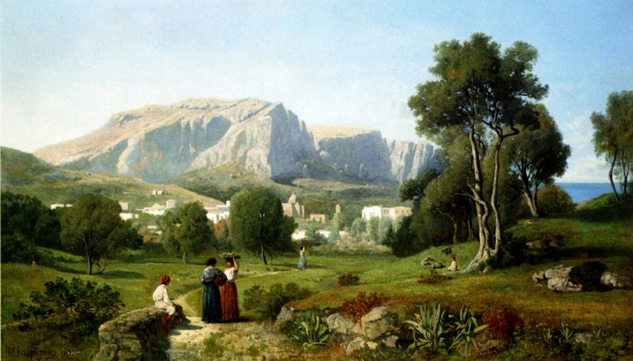 Capri od Henri Joseph Harpignies