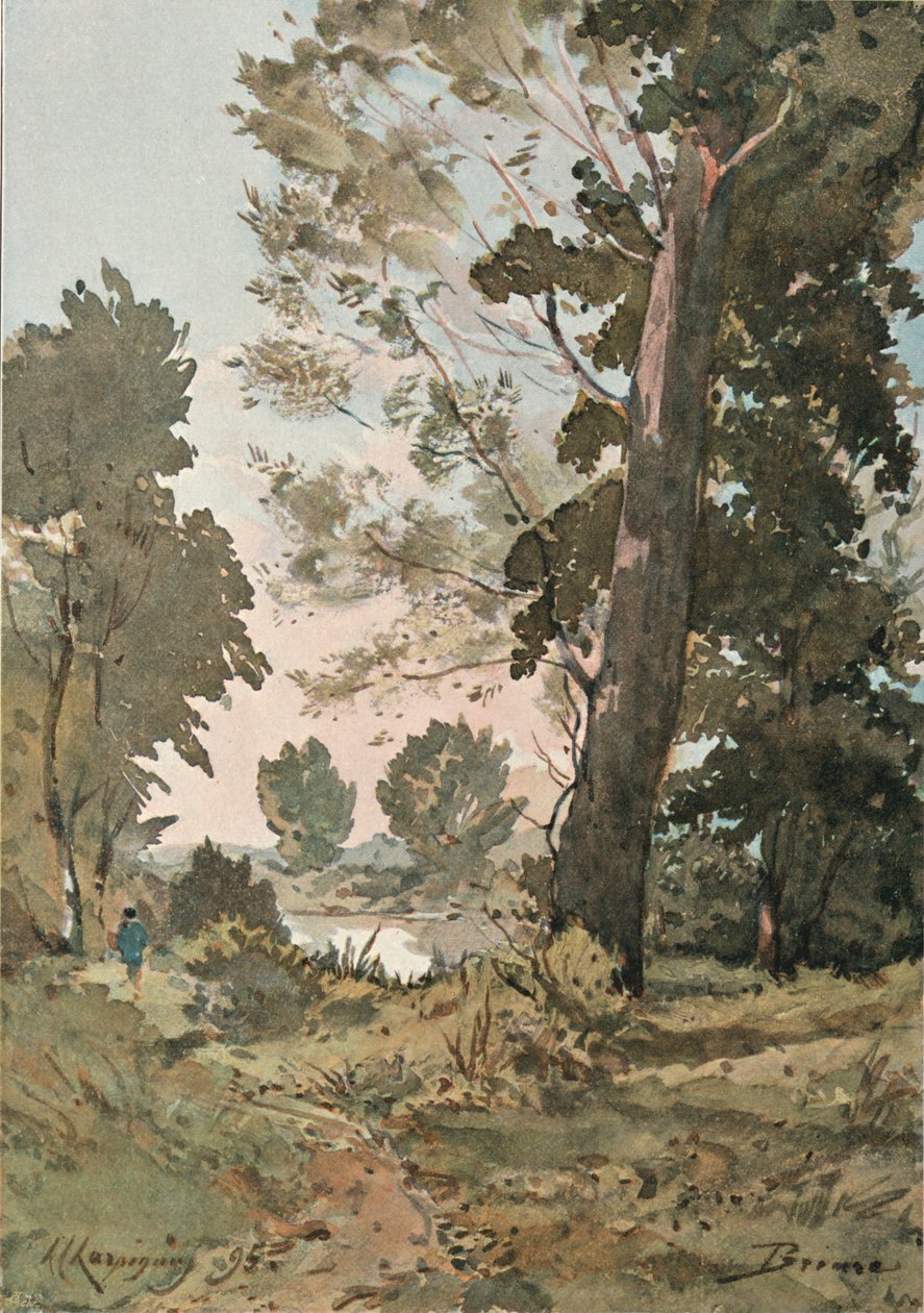 Z akvarelu Henri Harpignies, c1839-1898, 1898 od Henri Joseph Harpignies