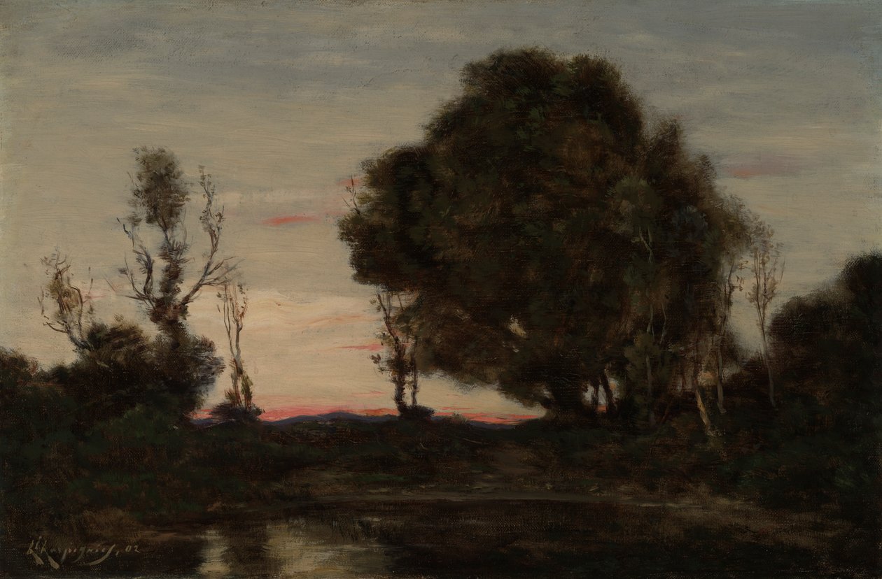 Krajina za soumraku od Henri Joseph Harpignies