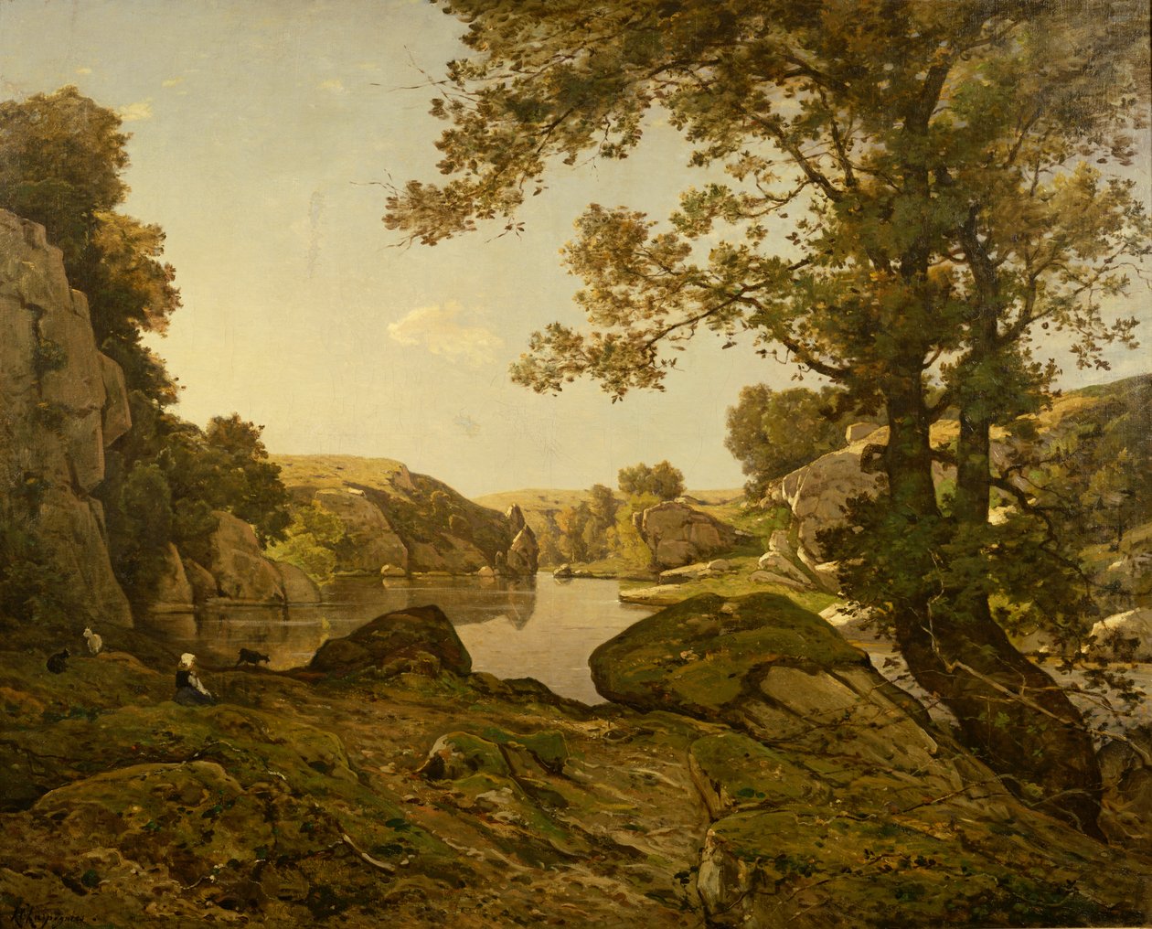 Vlčí skok od Henri Joseph Harpignies