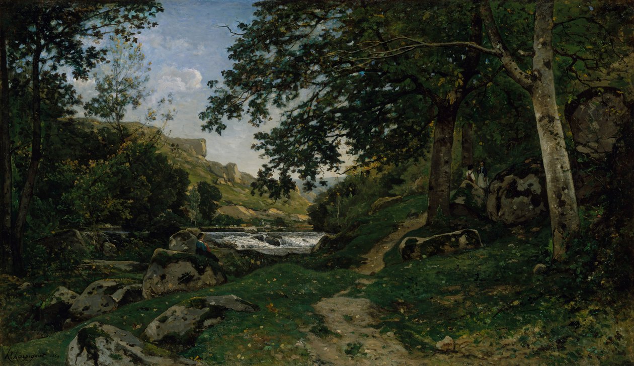 Skalnatá stezka v Morvan Cesta skal v Morvan, 1869. od Henri Joseph Harpignies