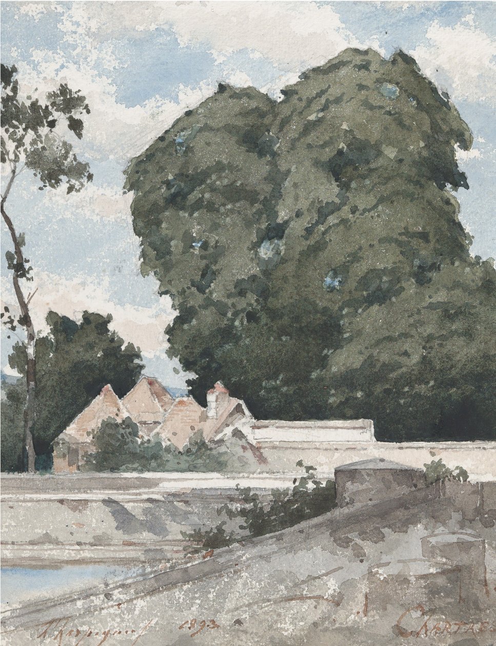 Pohled z valů v Chartres, 1893. od Henri-Joseph Harpignies