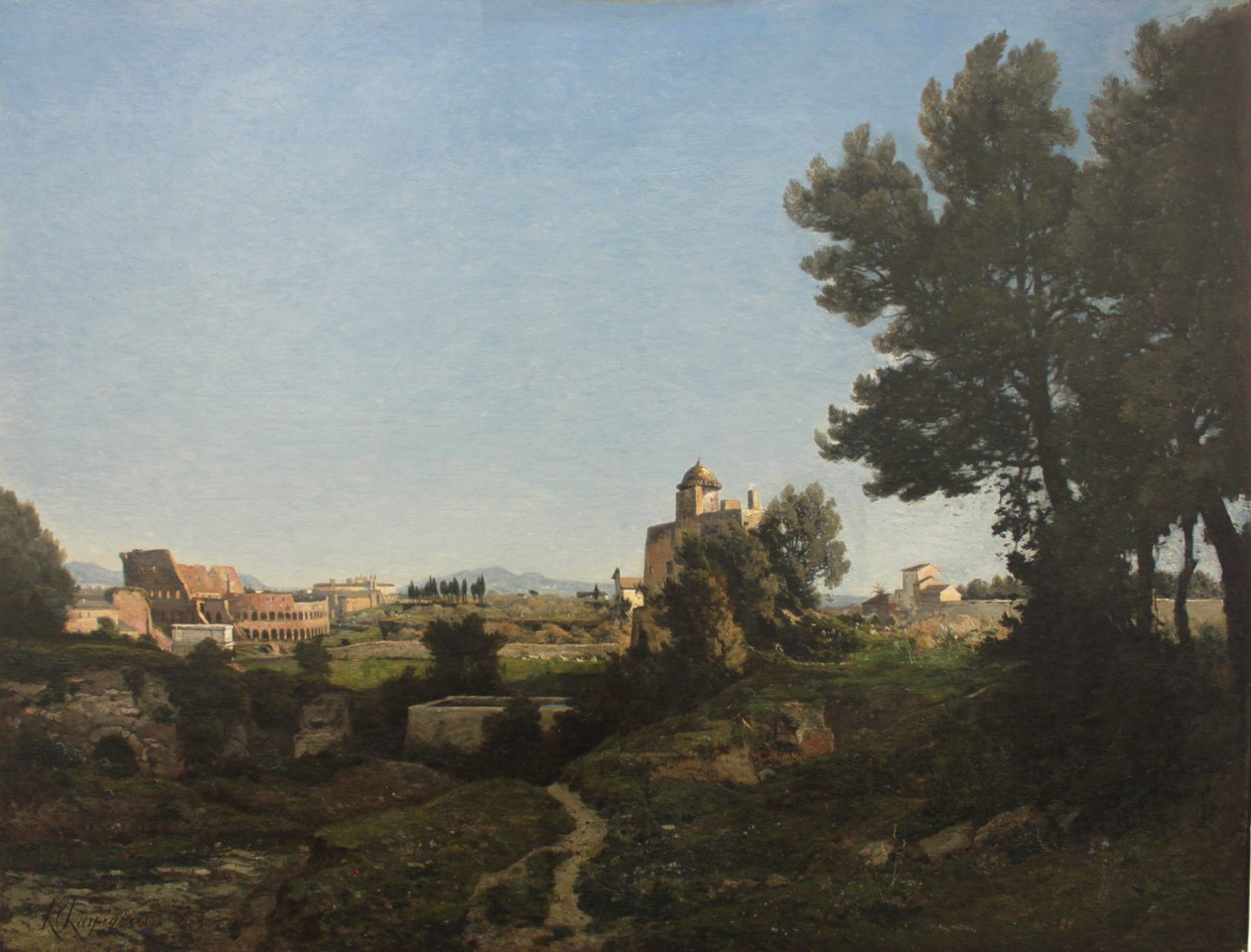 Pohled na Řím z Palatinu, 1865 od Henri Joseph Harpignies