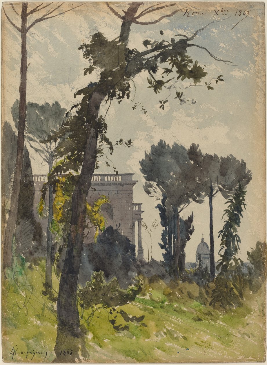 Pohled na Dóm svatého Petra, Řím od Henri Joseph Harpignies