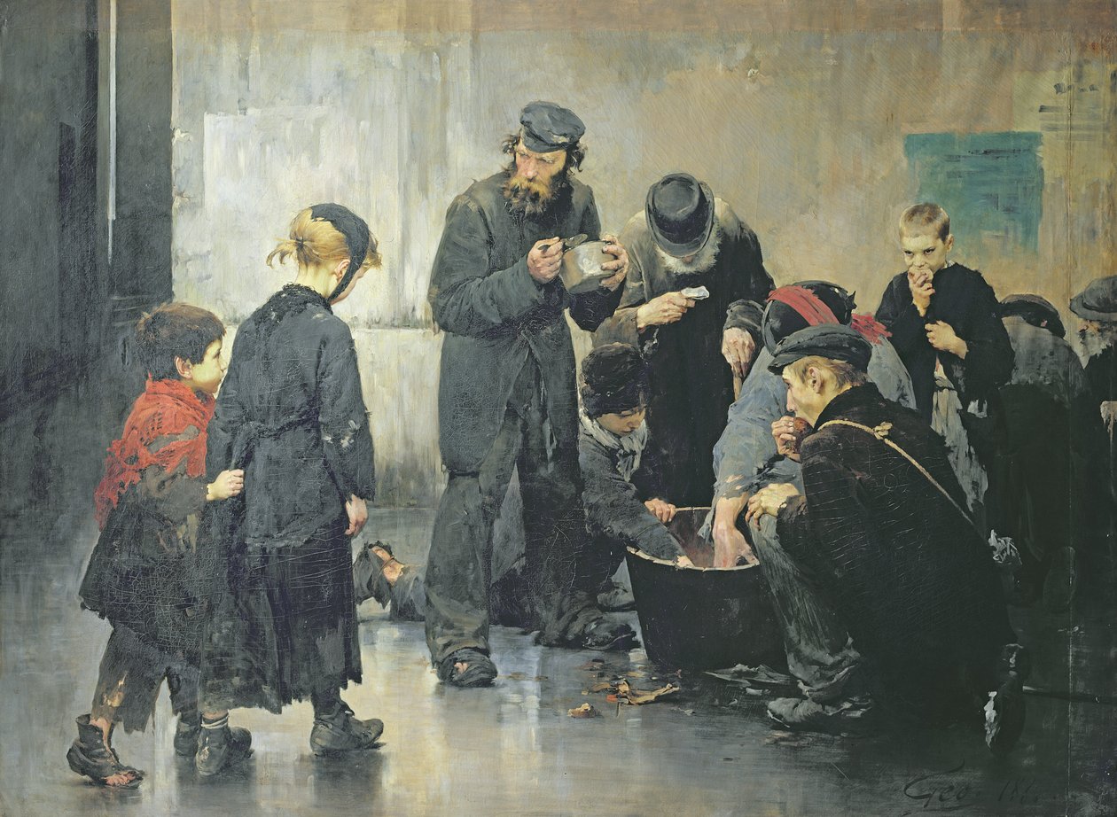 Hladovění od Henri Jules Jean Geoffroy