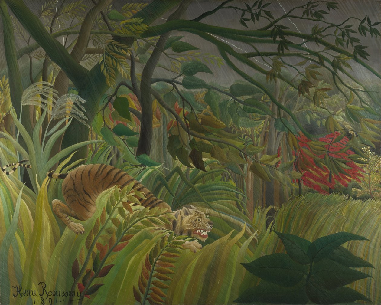 Překvapený!, 1891 od Henri Julien Félix Rousseau