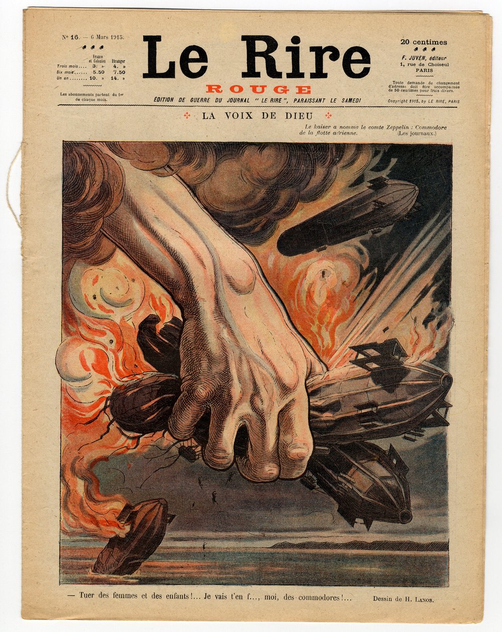 Obálka „“The Red Laughter“, Satirical in Colors od Henri Lanos