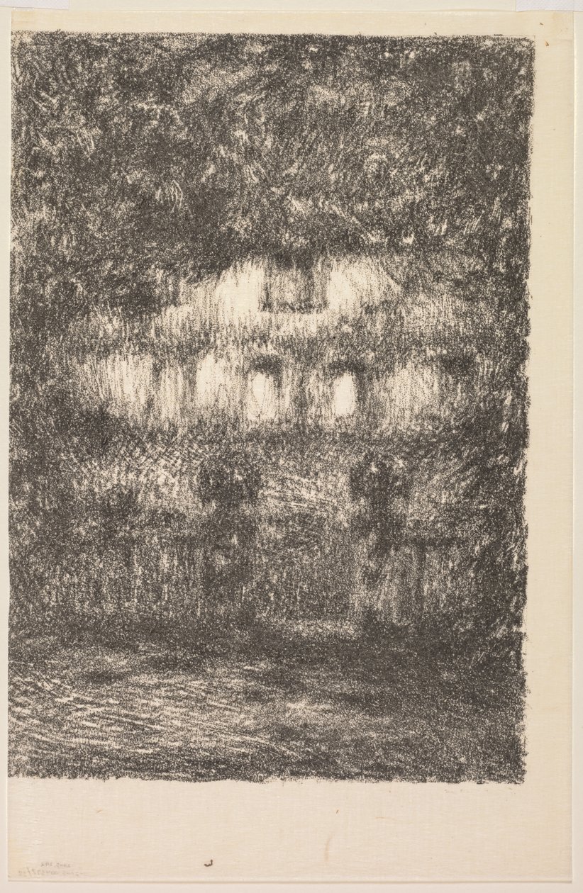 Dům v měsíčním světle od Henri Le Sidaner