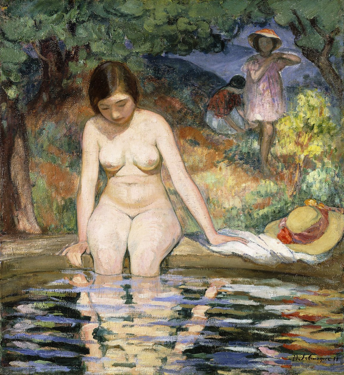 Koupající se; Baigneuse, 1910 od Henri Lebasque