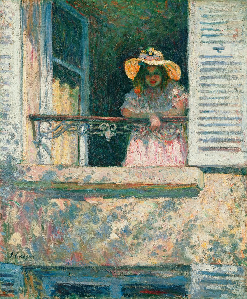 Dívka u okna; Fillette a la Fenetre, kolem 1903-1904 od Henri Lebasque