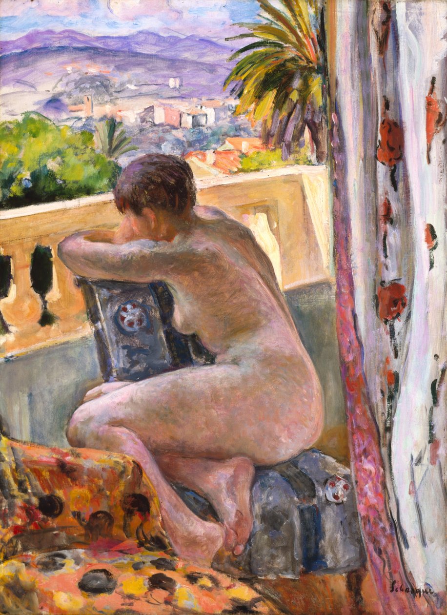Akt u okna (olej na plátně) od Henri Lebasque