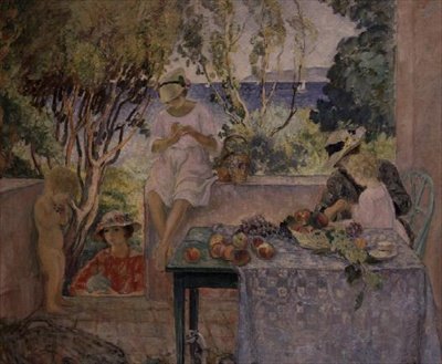 Čaj na terase u sv. Maxine od Henri Lebasque