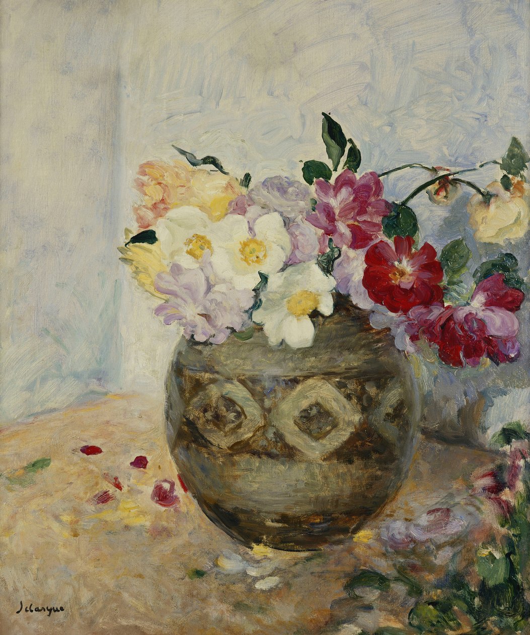 Váza s květinami; Váza s květinami, od Henri Lebasque