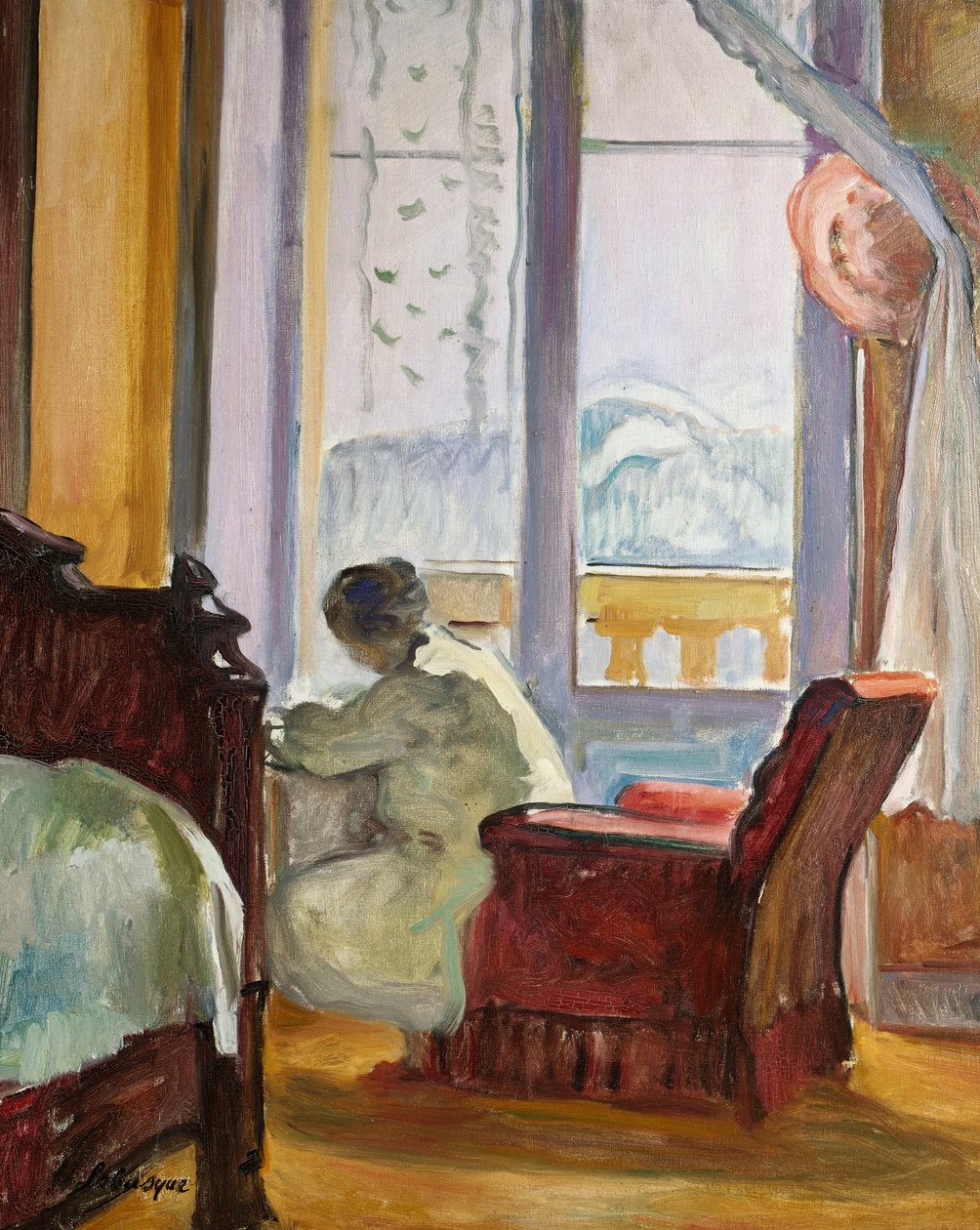 Žena Psaní od Henri Lebasque